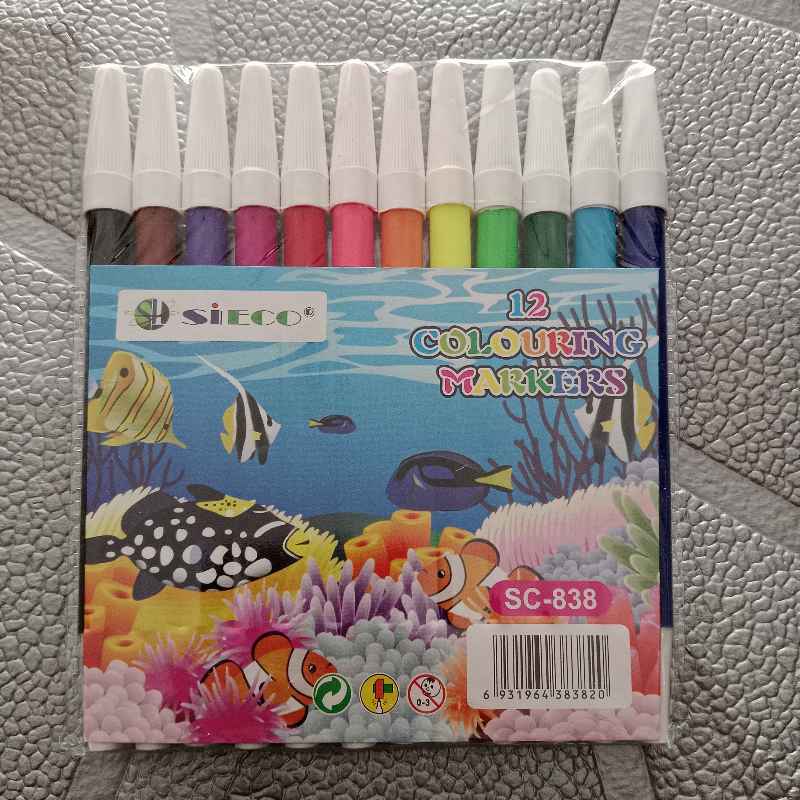 Spidol Sieco 12 Coloring Markers 