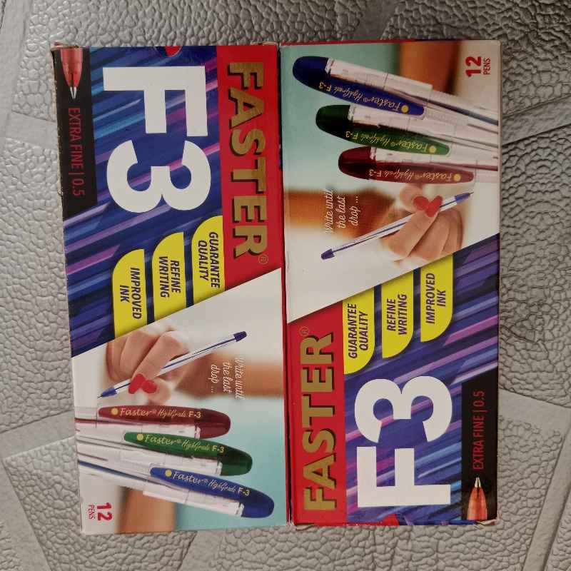 Bolpoin Faster F3 0,5mm/12pcs Black