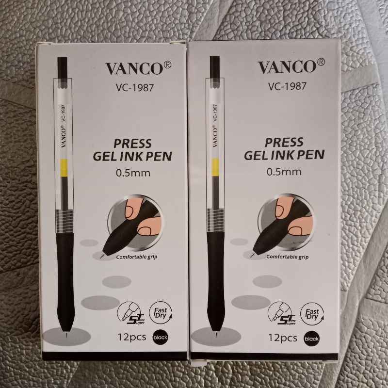 Bolpoin Vanco VC-1987 GEL INK PEN 0.5mm/12Pcs