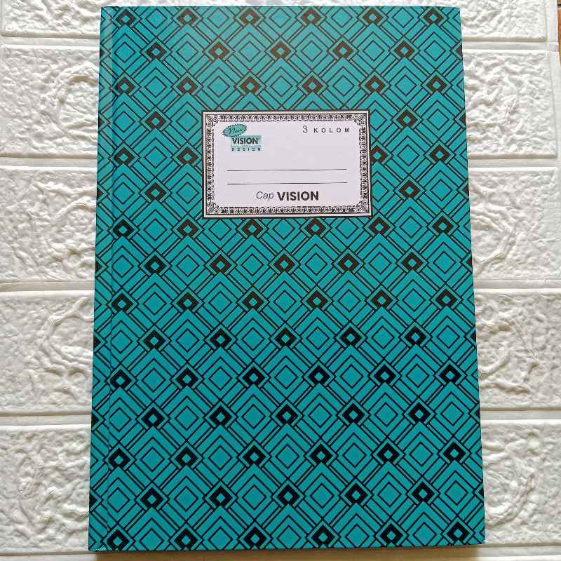 Buku Folio Kas Vision 3 Kolom Hard Cover